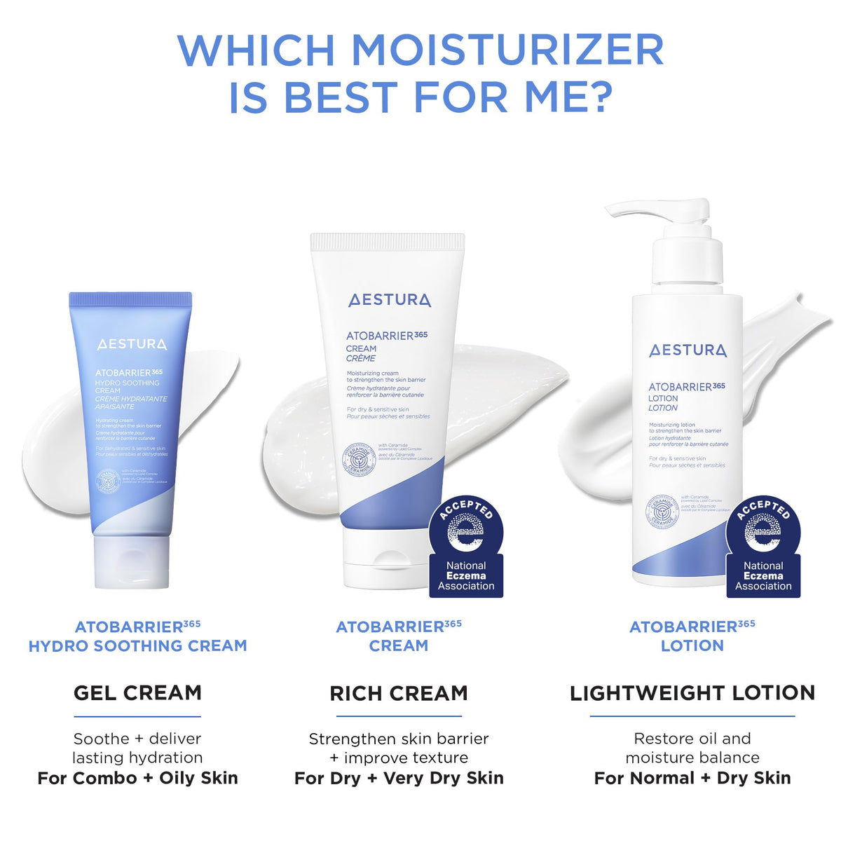 AESTURA label closeup showing 8-free and hypoallergenic claims for sensitive skin benefit