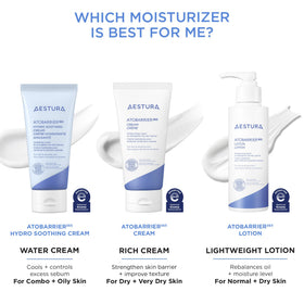 AESTURA nighttime bedside routine display showing barrier repair before sleep benefit