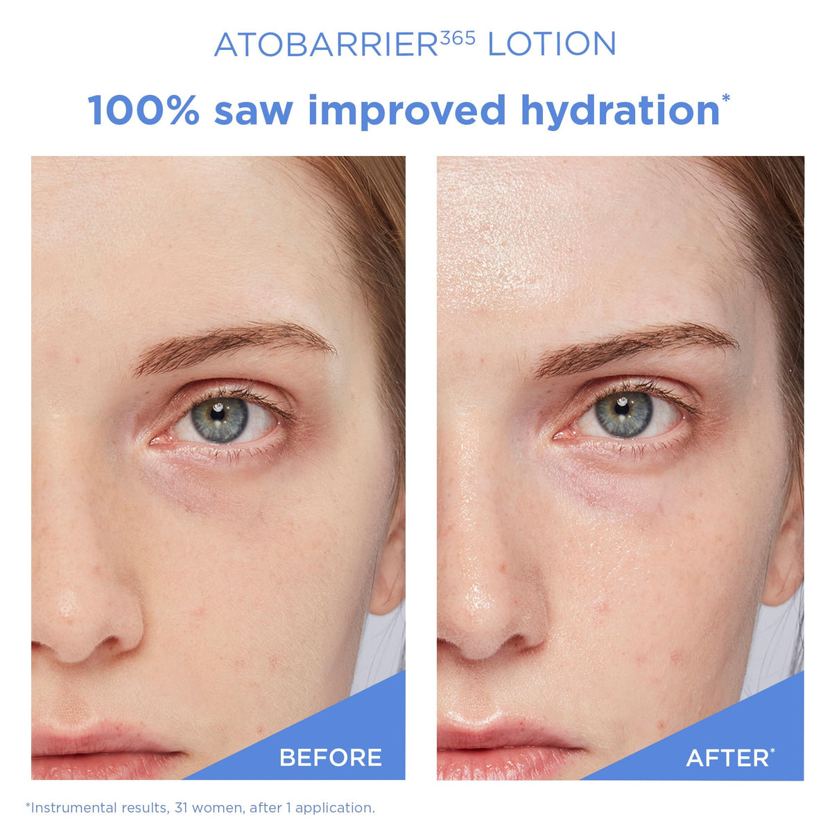 AESTURA cream spread on hand showing quick absorption and non-greasy finish
