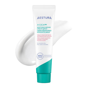 AESTURA front packaging showing calm-focused gel-cream benefits