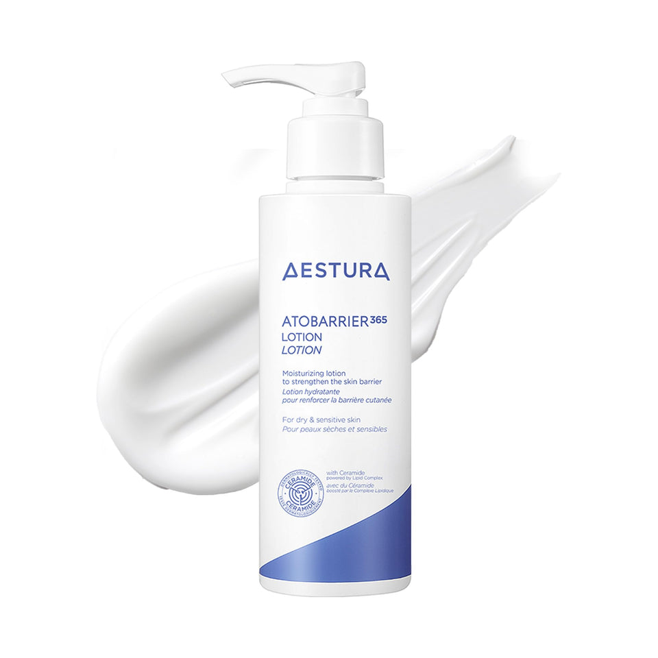 AESTURA front packaging showing bottle and label for clear identification and trust