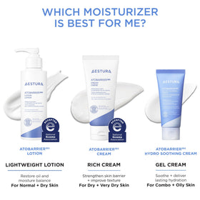 AESTURA ingredient label emphasizing triple-lipid complex for barrier repair