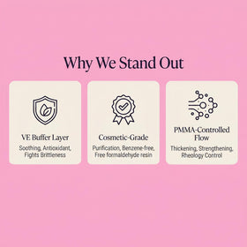 Vanity scene with AetherLuxe and press-ons showing salon-quality at-home results