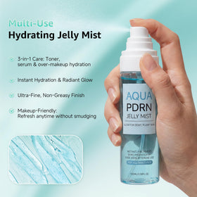 AexZzen jelly texture on fingertip showing rich hydrating formula