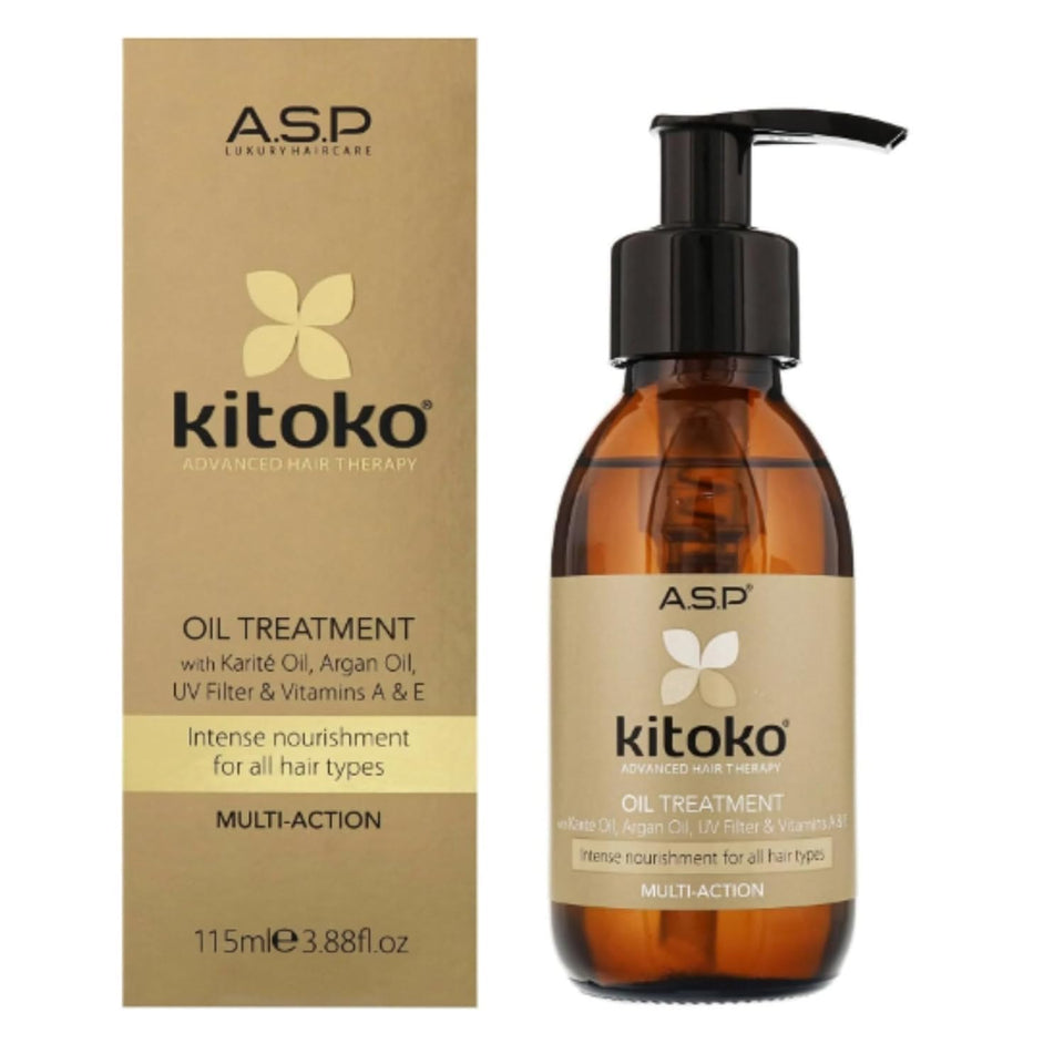 Affinage Kitoko front bottle with pump showing packaging and easy dispensing benefit