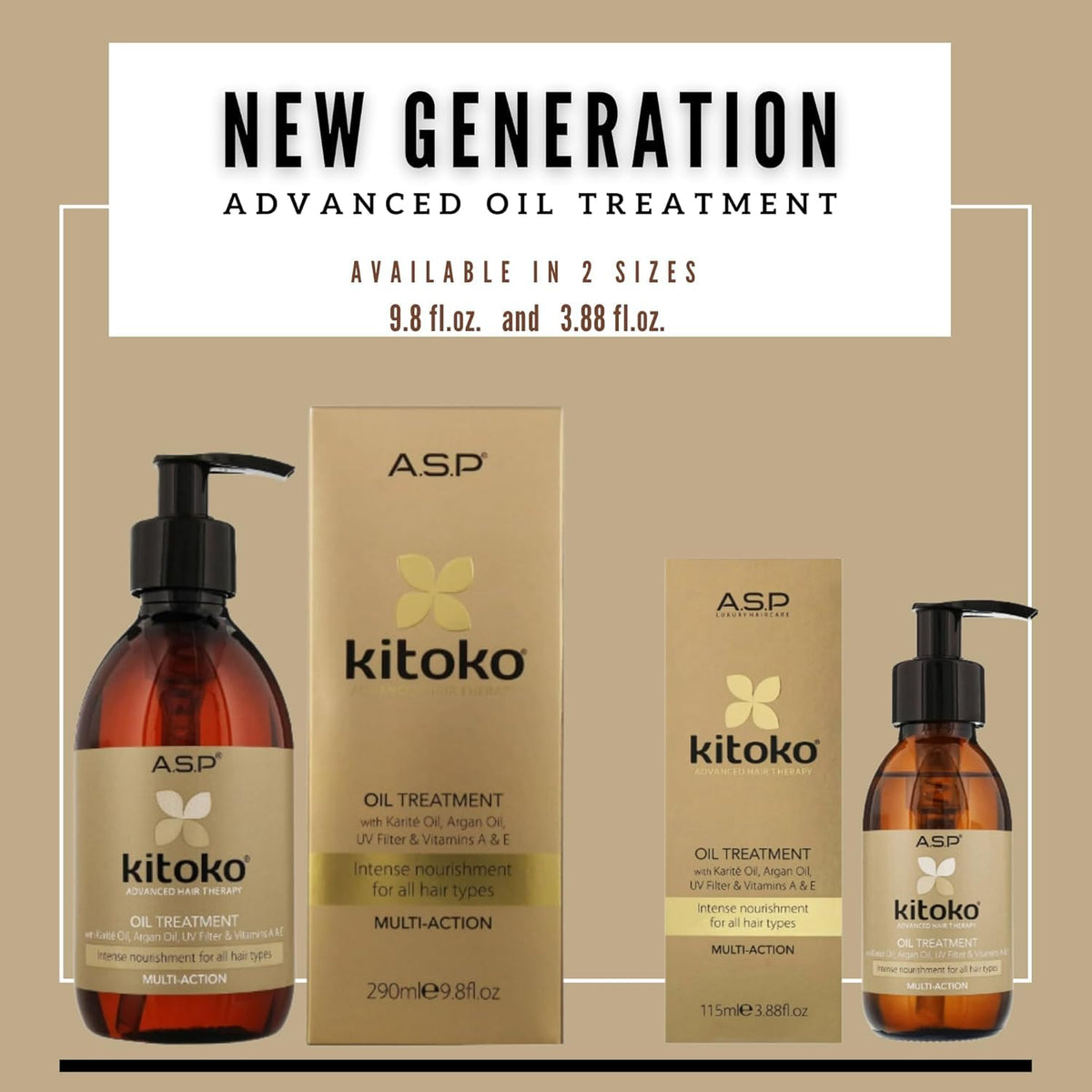 Affinage Kitoko bottle held in hand to show 3.88 ounce scale and travel friendly size
