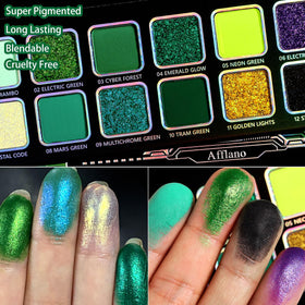 Afflano matte and chrome texture close-up demonstrating blendability and finish