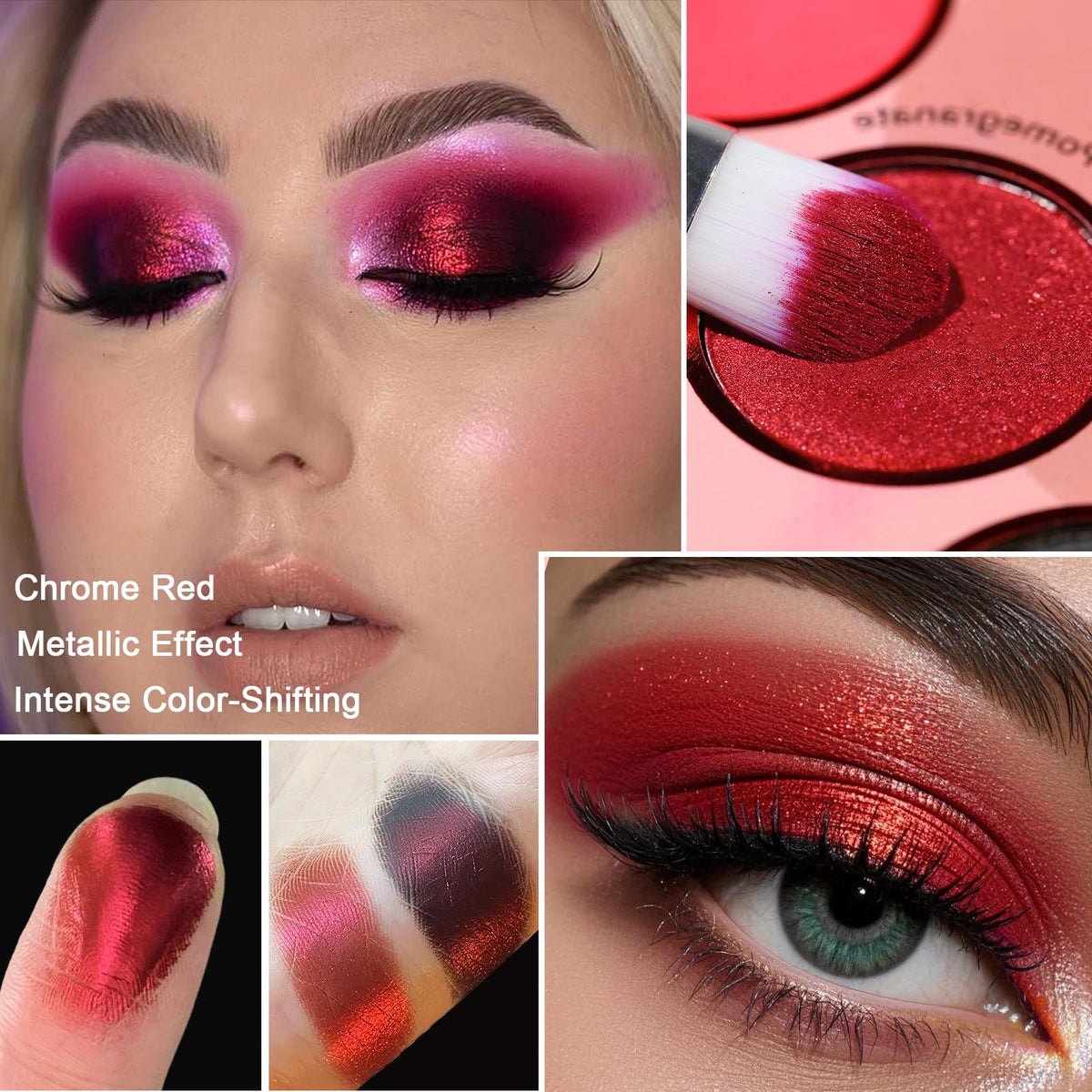 Afflano close-up of matte shade texture demonstrating smooth blendability