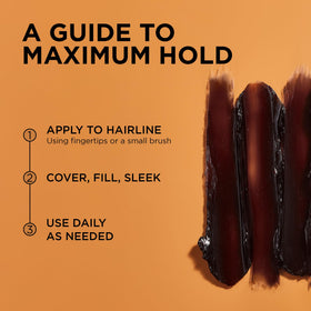 African Pride gel applied to hairline demonstrating precise edge control