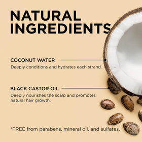 African Pride black castor oil ingredient close-up for nourishing edges