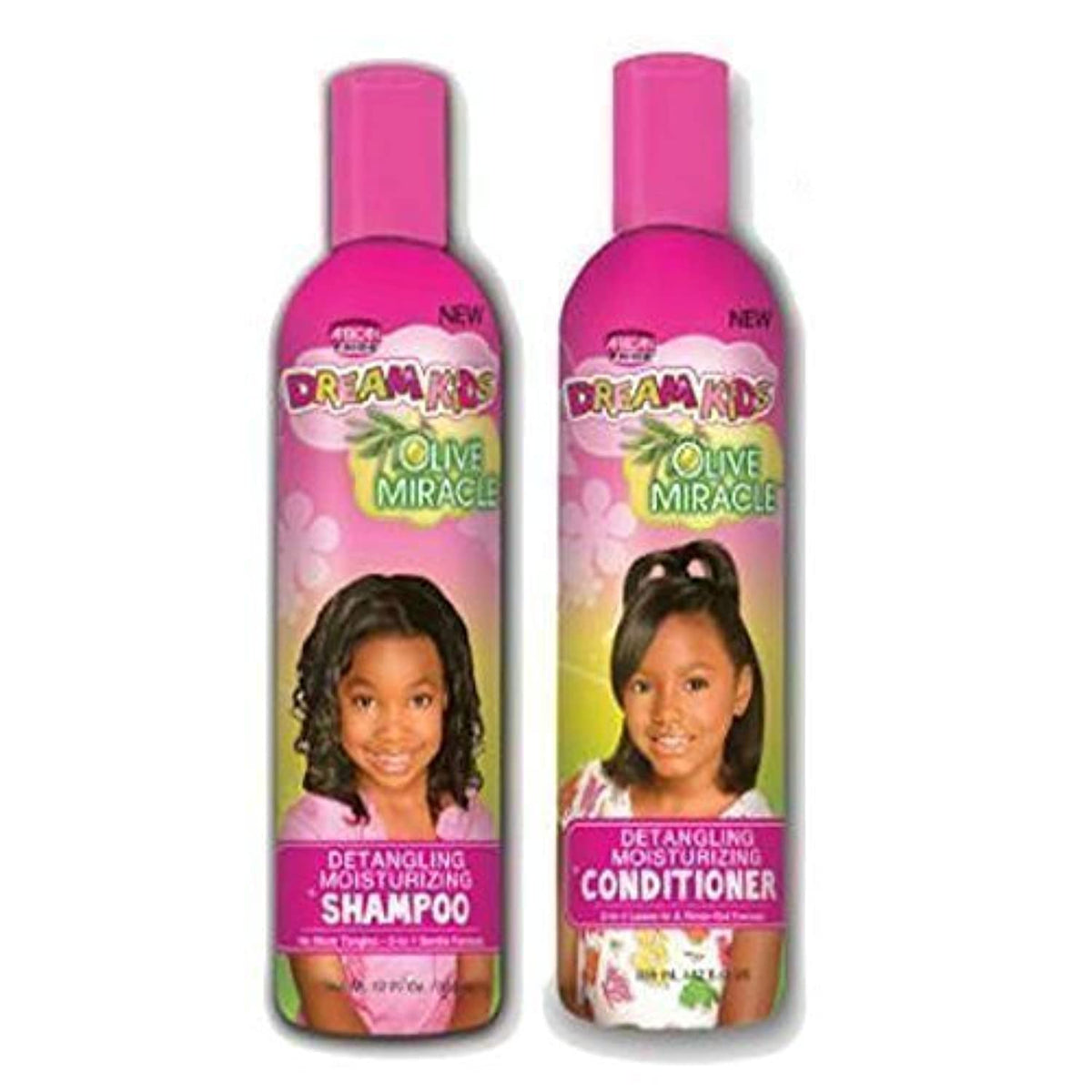 African Pride front packaging showing shampoo and conditioner, child-friendly design and benefits