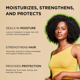 African Pride oil texture on dropper demonstrating lightweight consistency and easy absorption