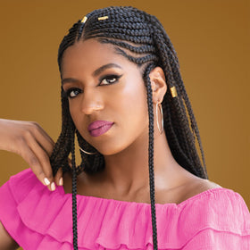 African Pride sleek edge control showing smooth, neat hairline