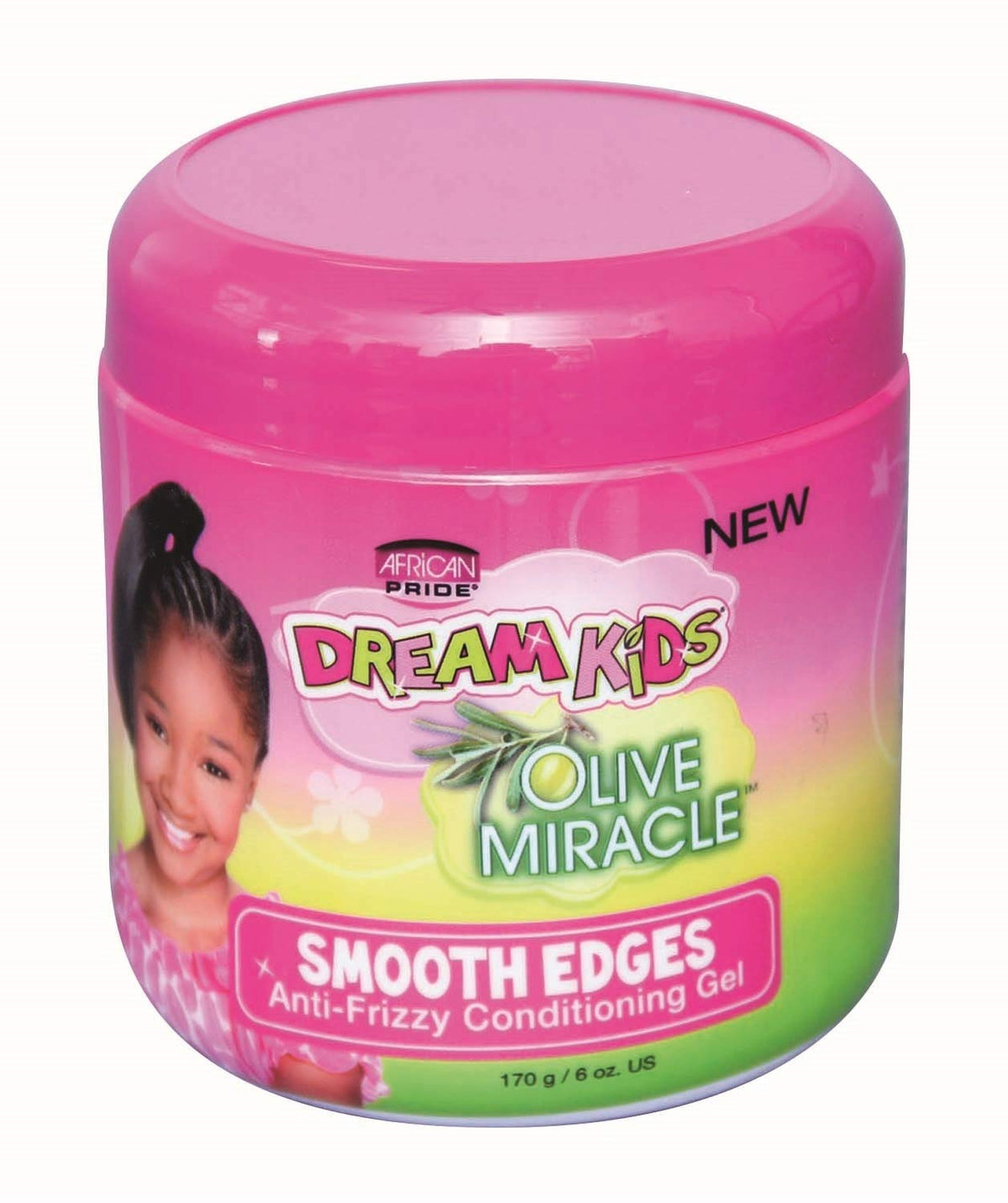 African Pride kids smooth edges front packaging shows clear label and easy‑use 6 oz