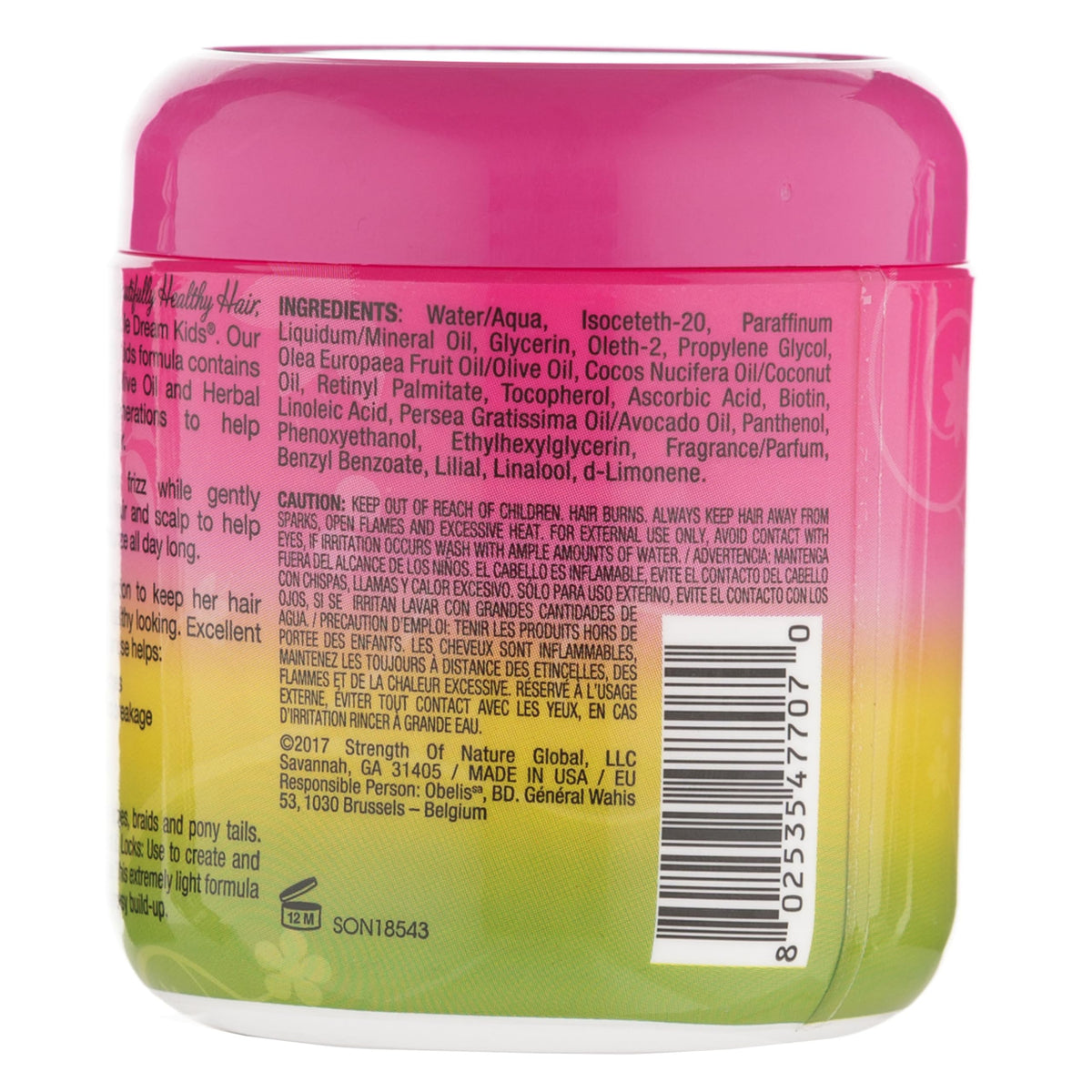 African Pride kids smooth edges texture closeup displays light gel consistency for easy styling