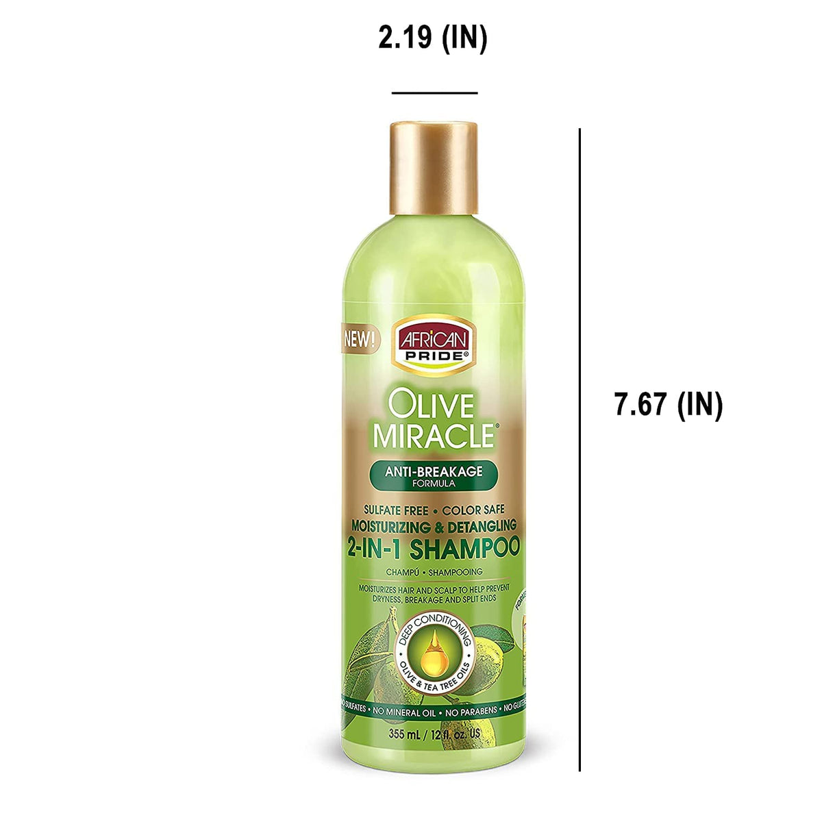 African Pride in-shower use demonstrating quick application