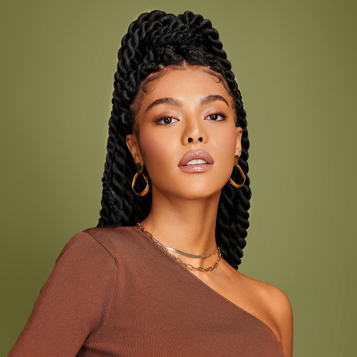 African Pride on styled natural hair showing improved softness and shine