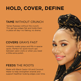 African Pride open jar displaying smooth gel texture for easy application