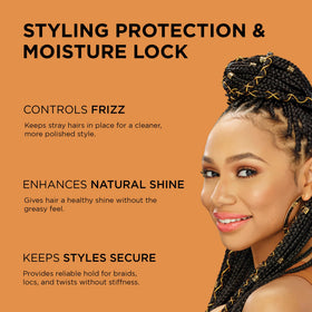 African Pride open jar showing smooth gel texture for easy application