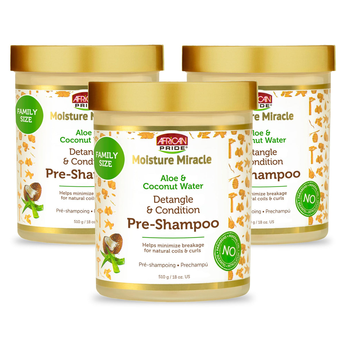 African Pride front packaging showing product and benefits for easy identification