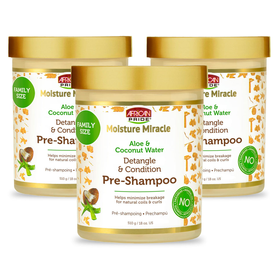 African Pride front packaging showing product and benefits for easy identification