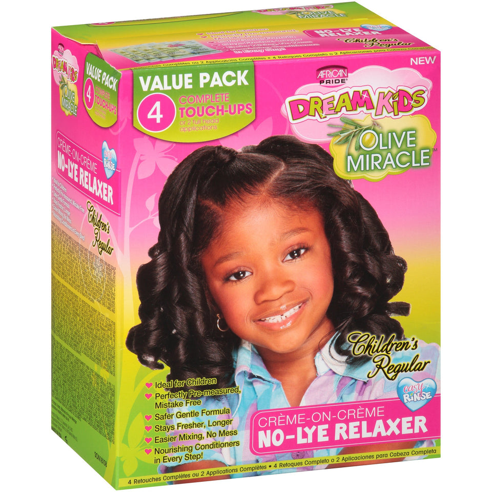 African Pride touch-up kit front packaging showing contents and benefits