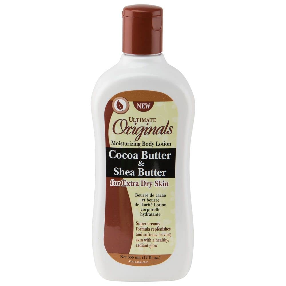 Africa's Best front packaging showing 12 oz bottle and hydrating cocoa-shea blend