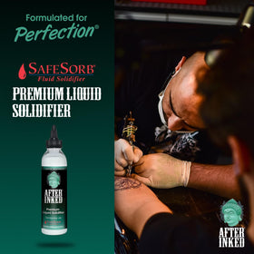 After Inked being used in a tattoo studio sink area, keeps workspace tidy and fast
