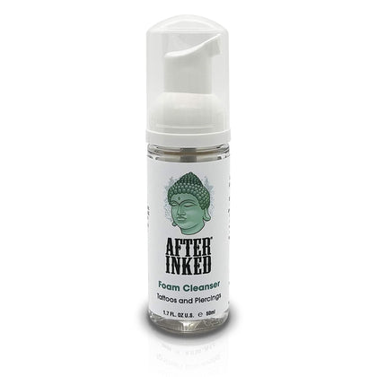 After Inked front label showing product name and size for clear identification