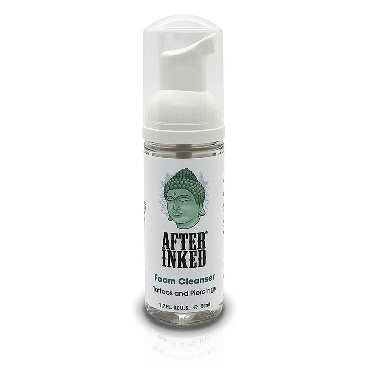 After Inked front label showing product name and size for clear identification