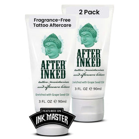 After Inked front of tube showing label and 3 oz size for easy identification