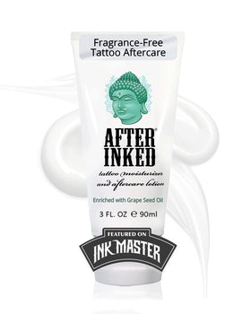 After Inked front tube view showing clean packaging and benefits