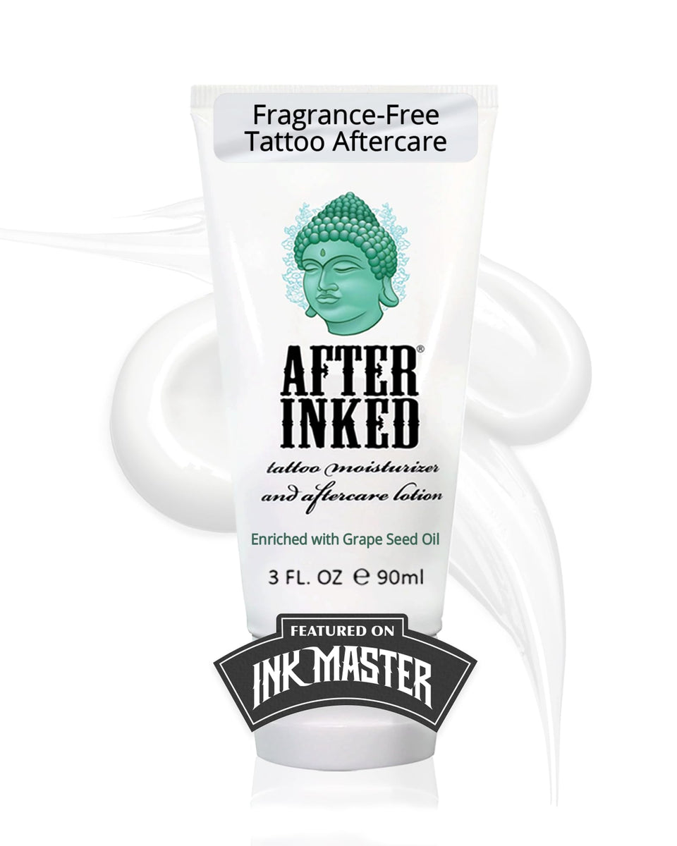 After Inked front tube view showing clean packaging and benefits