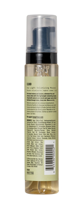 AG Care Cloud Air mousse texture closeup highlighting airy foam for soft volume