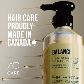 AG Care hands massaging scalp to demonstrate gentle exfoliation benefit