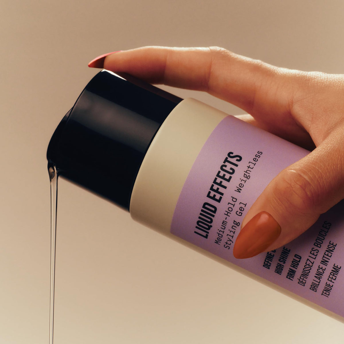 AG Care in use with diffuser on curly hair illustrating enhanced volume and long-lasting definition