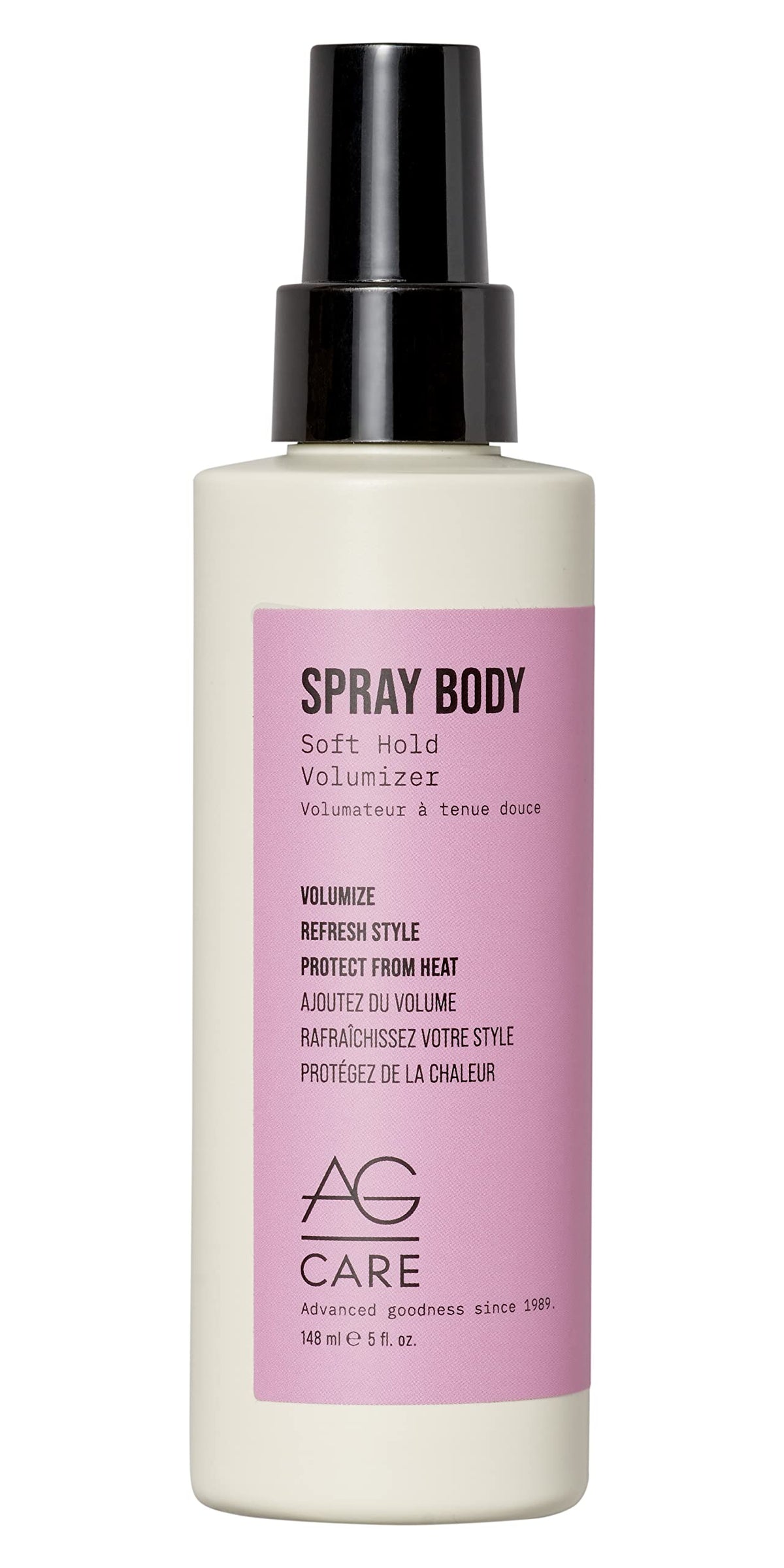 AG Care spray body front packaging showing label and 5 fl oz size for convenient styling