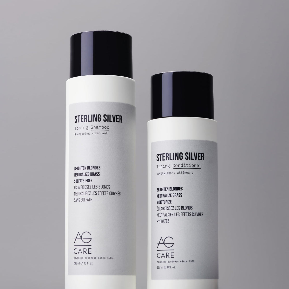 AG Hair Cosmetics bottle in bathroom lifestyle scene for at-home maintenance