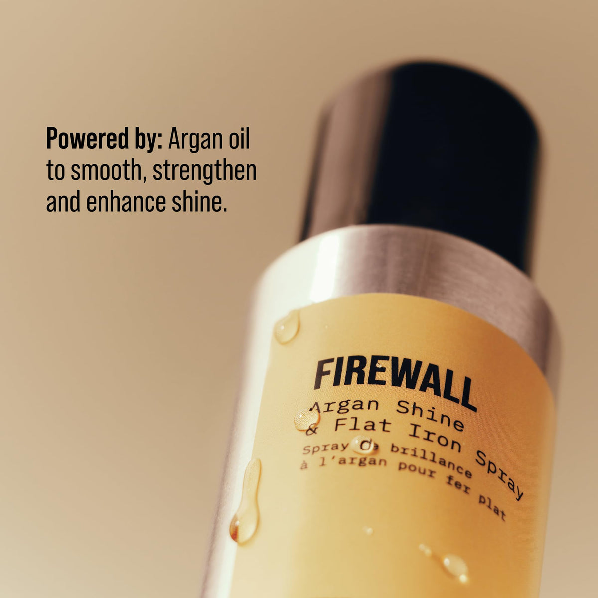 AG Care Firewall in use with flat iron for smoother glide