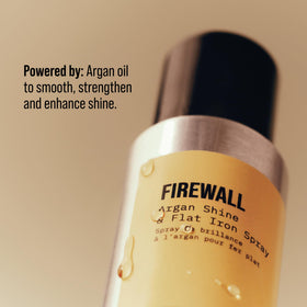 AG Care Firewall in use with flat iron for smoother glide