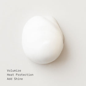 AG Care foam volumizer applied at roots demonstrating lift and fullness benefit