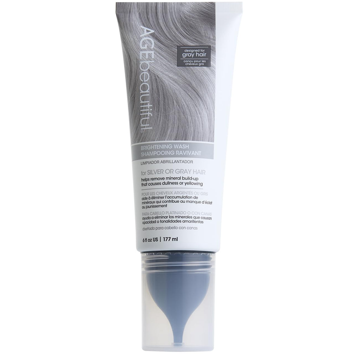 AGE beautiful front bottle showing packaging and brightening benefit