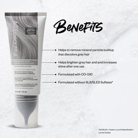 AGE beautiful shampoo lather texture showing gentle clarifying action