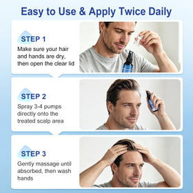 AGIKENB scalp application demonstration illustrating even coverage benefit