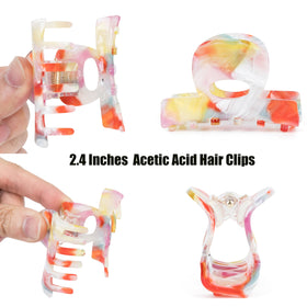 Agirlvct model wearing a half-up clip demonstrating secure hold