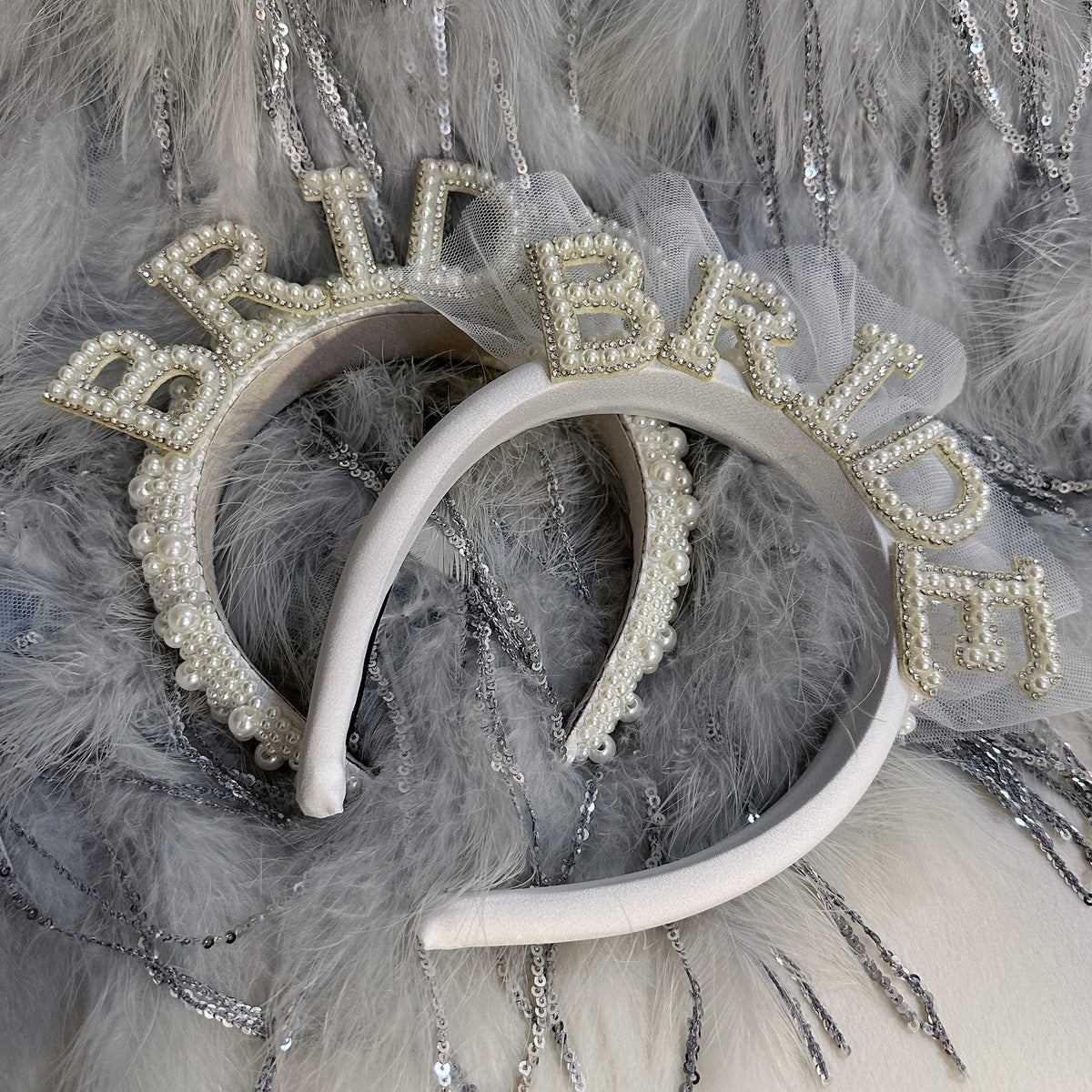 Agkvw headband worn at bachelorette party demonstrating visible celebratory look benefit