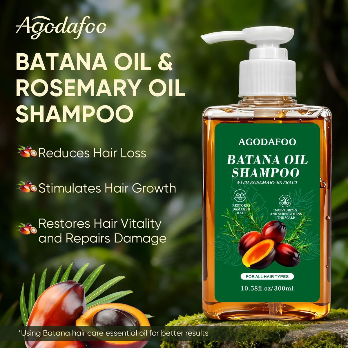 Agodafoo back label close-up listing natural ingredients