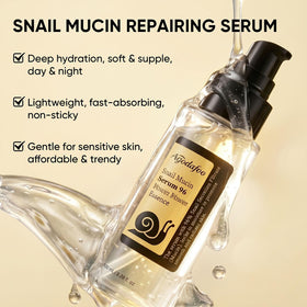 Agodafoo serum texture drop on hand showing lightweight absorption benefit