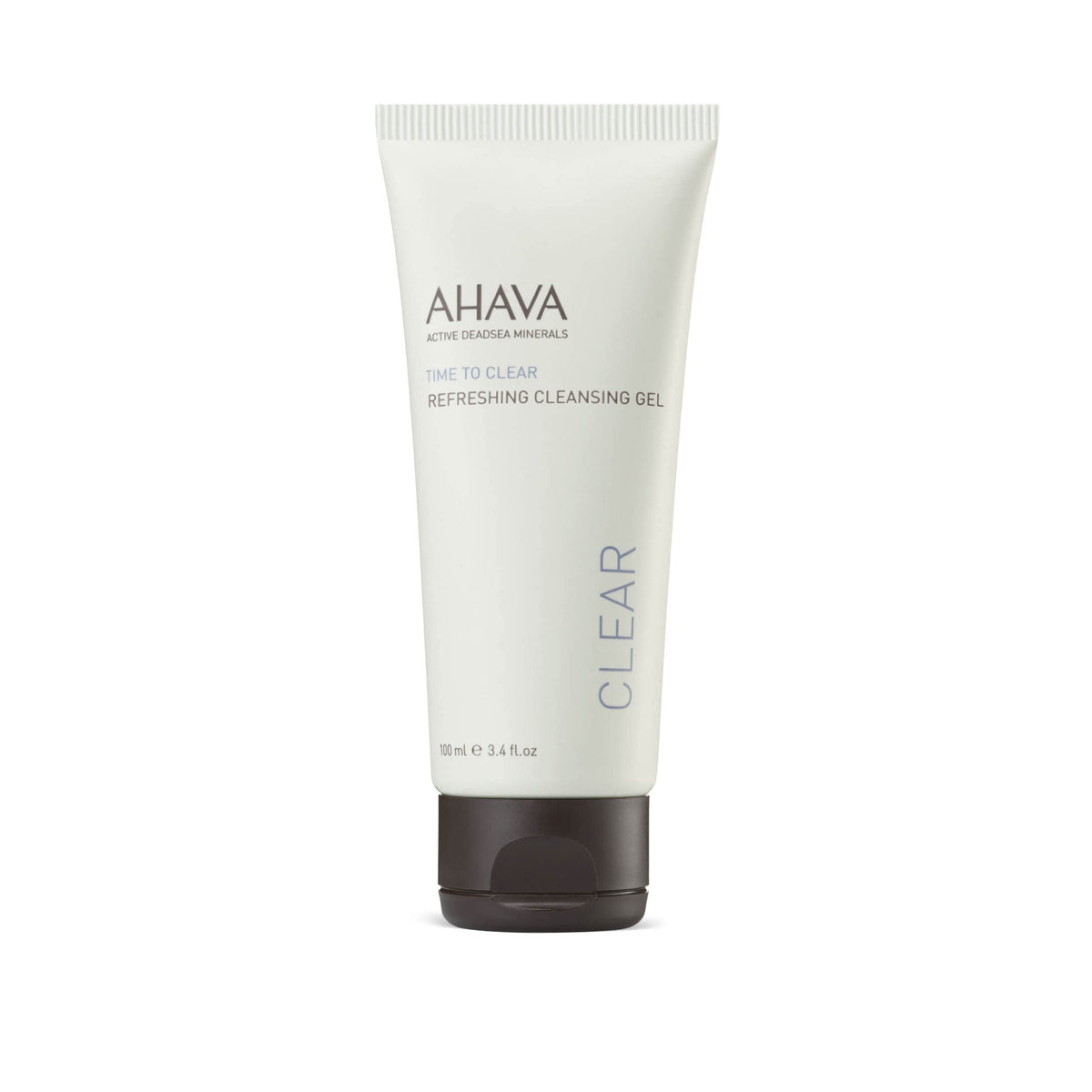 AHAVA front packaging shows cleanser bottle and brand trust benefits