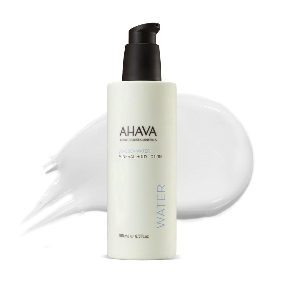 AHAVA front bottle shot showing packaging and daily hydration benefit